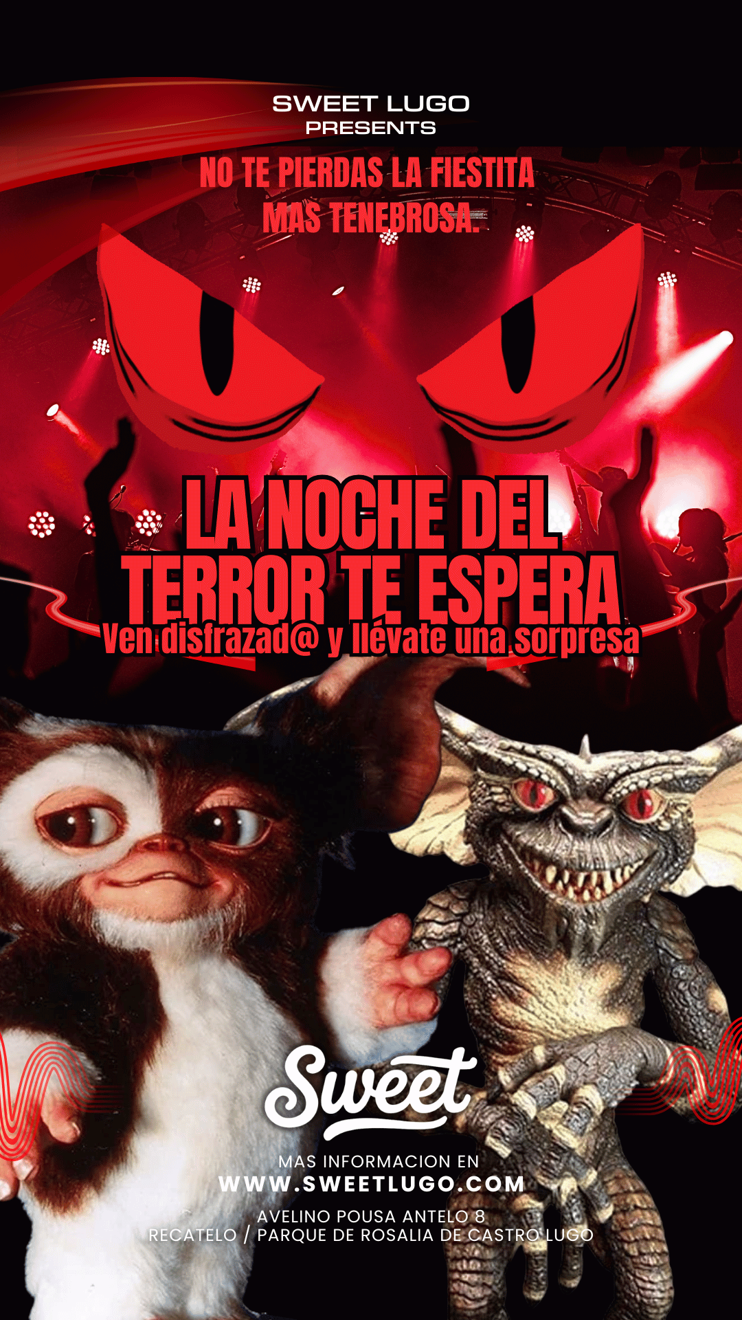 Noche de Halloween en Sweet 3